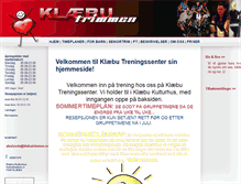 Tablet Screenshot of klabutrimmen.no